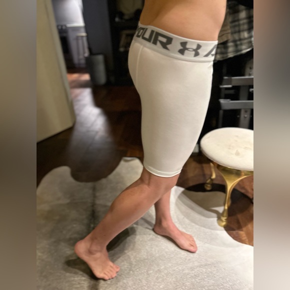 Men's Jock Under Armour
Compression Shorts Spandex
Half Tights, White, XL - Picture 3 of 3